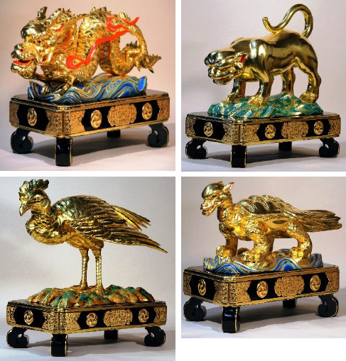 氷川神社四神像